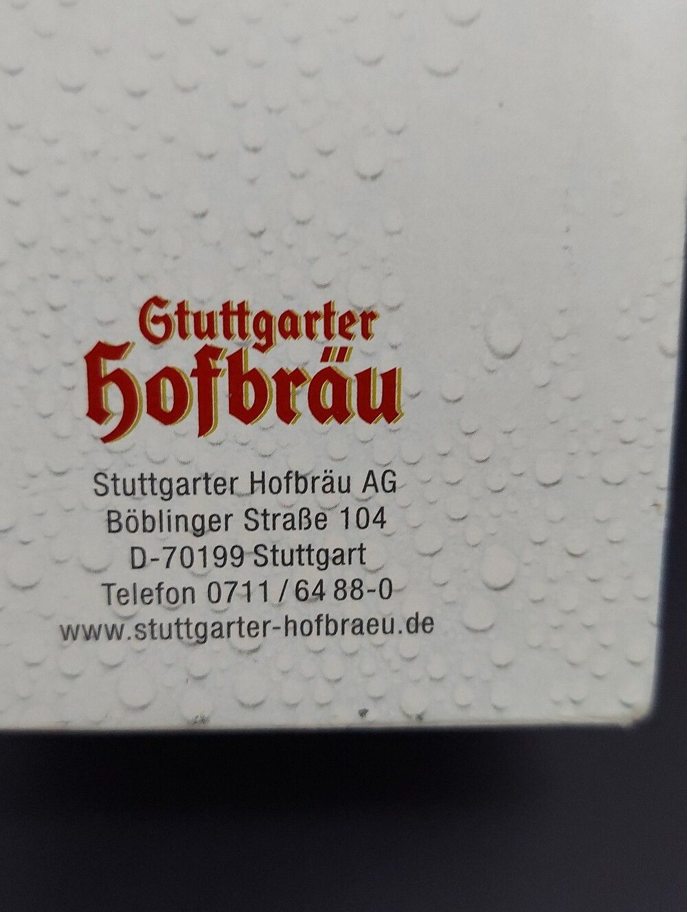 GTUTTGARTER HOFBRAU .3L BEER MUG GLASS Breweriana  Vintage W/Box Stuttgart - Picture 12 of 16